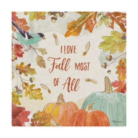 Trademark Fine Art Beth Grove 'Falling For Fall Iii' Canvas Art, 35x35 WAP07928-C3535GG